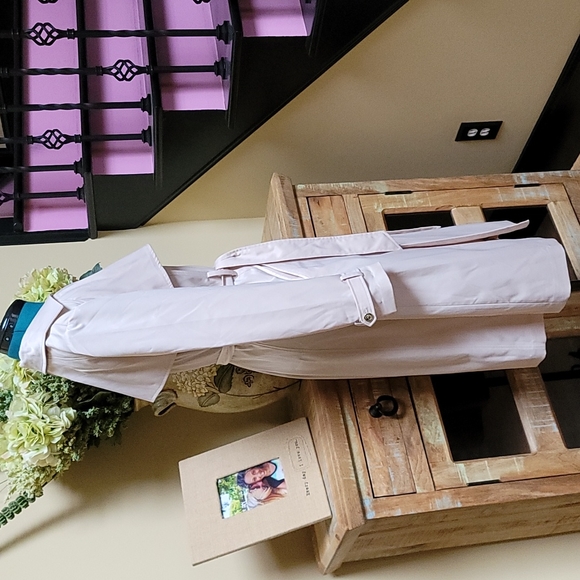 Gabrielle Union New York & Company Belted Trench Coat - SZ M - Picture 5 of 12